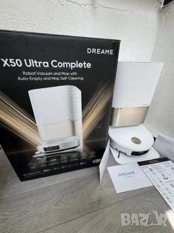 Робот Прахосмукачка + Самопочистваща Станция Dreame X50 Ultra Complete 20000Pa, AI, Сухо и Мокро!, снимка 2 - Прахосмукачки - 54574544