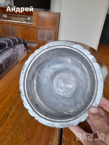 Стара медна,бакърена паница,купа, снимка 2 - Други ценни предмети - 54283002