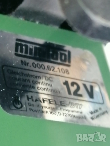 Мини дрелка и мини прободен трион HAFELE 12 VOLT MINITOOL HOBBY KIT MADE IN WEST GERMANY , снимка 6 - Други инструменти - 54741496