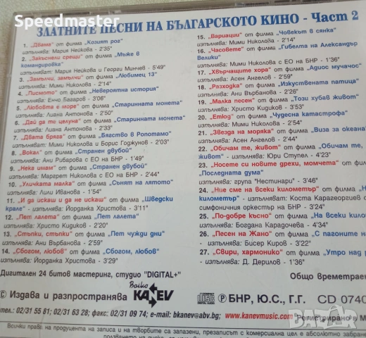 Златните песни на българското кино Част 2, снимка 3 - CD дискове - 54588738