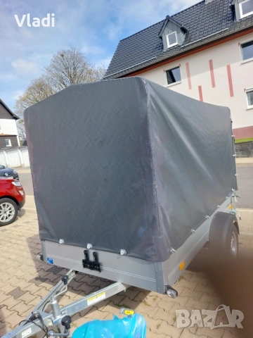 Ремарке Humbauer 2023г до 750кг, брезент, стойки, внос Германия