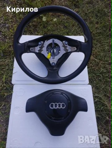 Оригинален трилъчев волан с airbag за Audi A3 8L / A4 B5 / A6 C5, снимка 2 - Части - 55294474