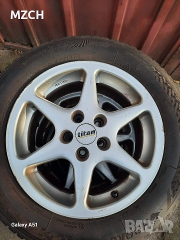 ляти джанти с гуми 5×100,15цола , снимка 3 - Гуми и джанти - 54137892