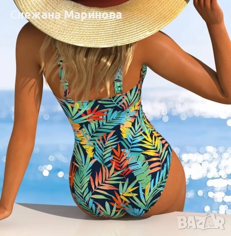 Дамски цял бански, снимка 2 - Бански костюми - 54684215