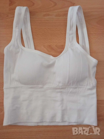 Ново спортно еластично фитнес бюстие размер S