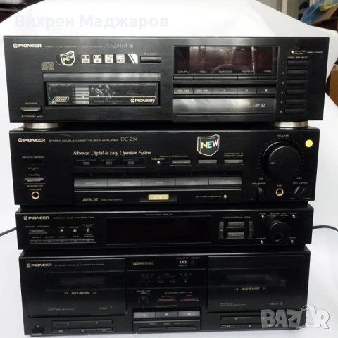 Pioneer Vintage Hi‑Fi Комплект – Усилвател, 6‑дисков CD, Equalizer, Двоен Дек (Япония)
