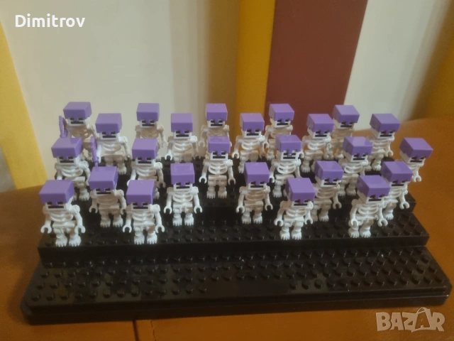 Lego Minecraft скелет минифигура -25бр, снимка 4 - Конструктори - 51871889
