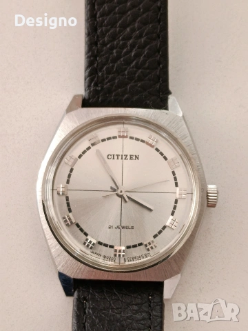 Vintage механичен часовник Citizen. Бартер, снимка 8 - Мъжки - 54483871