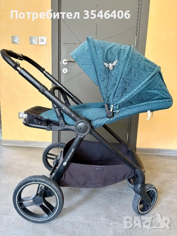  Бебешка количка 2 в 1 KinderKraft - Nea, тъмнозелена, снимка 6 - Детски колички - 54749982