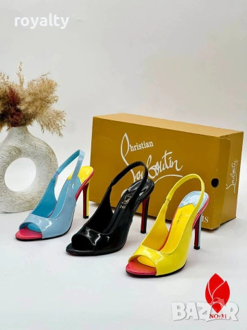 Christian Louboutin Дамски Обувки на Ток и Чанта Различни Цветове 