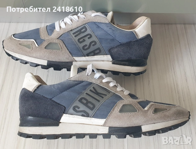 Dirk Bikkembergs Leather Sneakers Mens Size 43/27.5см ОРИГИНАЛ! Мъжки Кецове, снимка 7 - Кецове - 54573630
