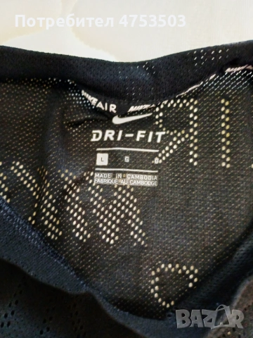 Nike черен потник L, снимка 4 - Потници - 54328694