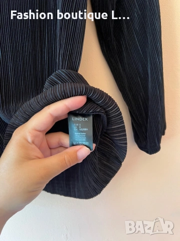 Черна дамска блуза тип солей размер S на марката Lindex 🖤, снимка 7 - Блузи с дълъг ръкав и пуловери - 54314613