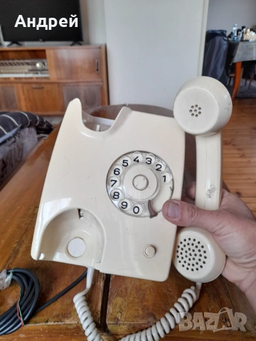 Стар телефон #21, снимка 3 - Антикварни и старинни предмети - 54053968