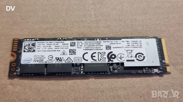 SSD Intel 256GB.