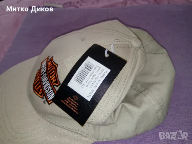 Harley Davidson нови кърпа 140х63 см и лятна шапка нова, снимка 2 - Шапки - 55513347