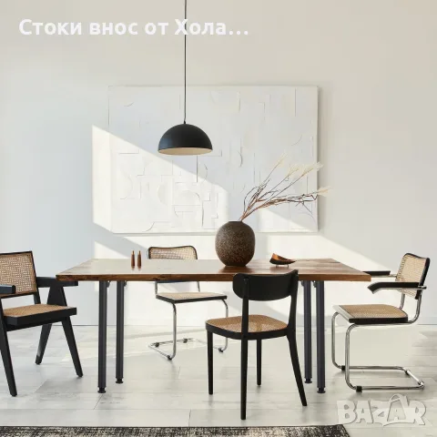 Сгъваеми крака за маса Relaxdays, комплект 4 бр., 71 x 5 см, железни, черни, снимка 6 - Маси - 55343810