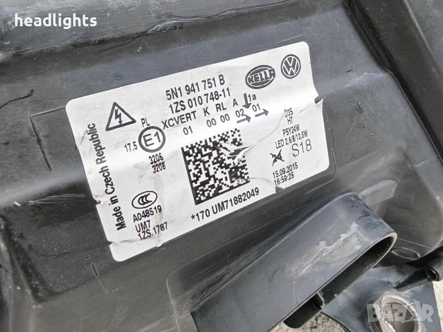 Фар за VW Tiguan Xenon LED / ВФ Тигуан Ксенон Лед, снимка 9 - Части - 55193763