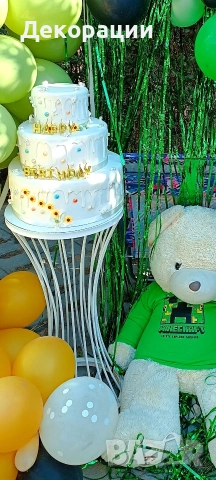 метална бяла маса за украса и декорация, снимка 2 - Маси - 54001368