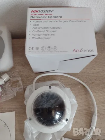 Камера Hikvision AcuSense Dome IP Camera 4MP 2.8mm - нова, снимка 4 - IP камери - 55483102