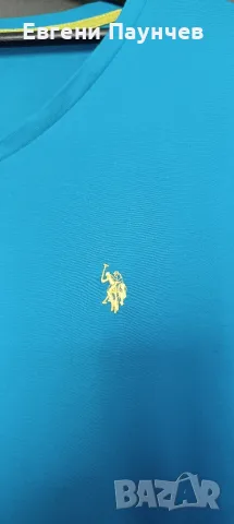 Us.polo assn мъжка тениска размер XL в син цвят , снимка 3 - Тениски - 55397533