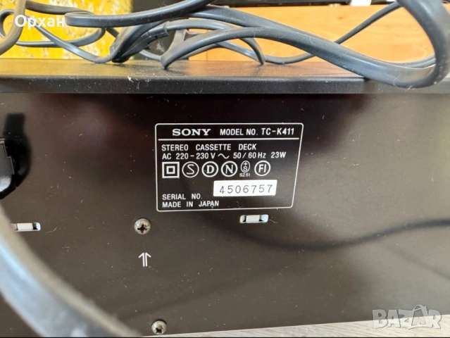 Касетен дек Sony TC-K511S (3 глави, Made in Japan) – за профилакта, снимка 5 - Декове - 54494007