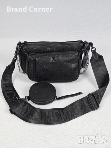 Нова дамска чанта Steve Madden BWEBBER Black Monogram