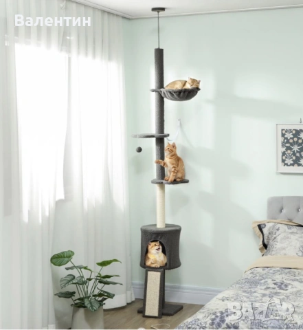 Високо котешко дърво PawHut, снимка 2 - За котки - 55256701