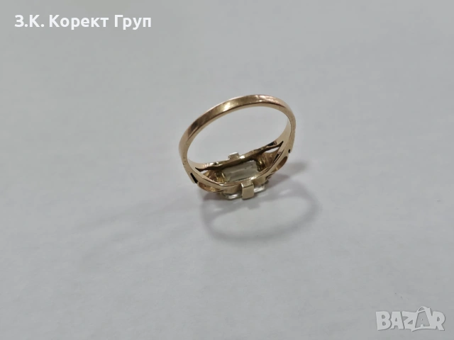 Дамски златен пръстен 14К 585 / 3,24 гр, снимка 4 - Пръстени - 54546380