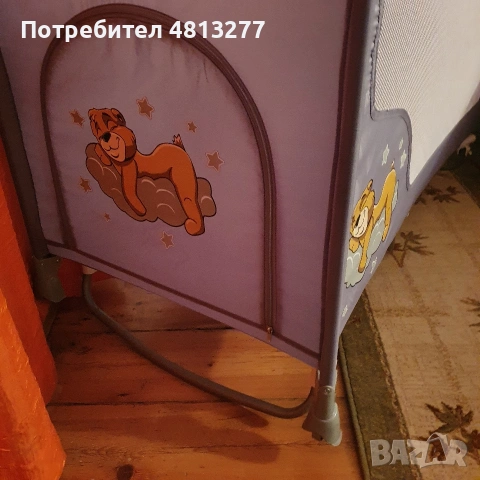 Детска кошара Lorelli San Remo 2 нива с матрак My Baby Mattress, снимка 4 - Кошарки - 54397524