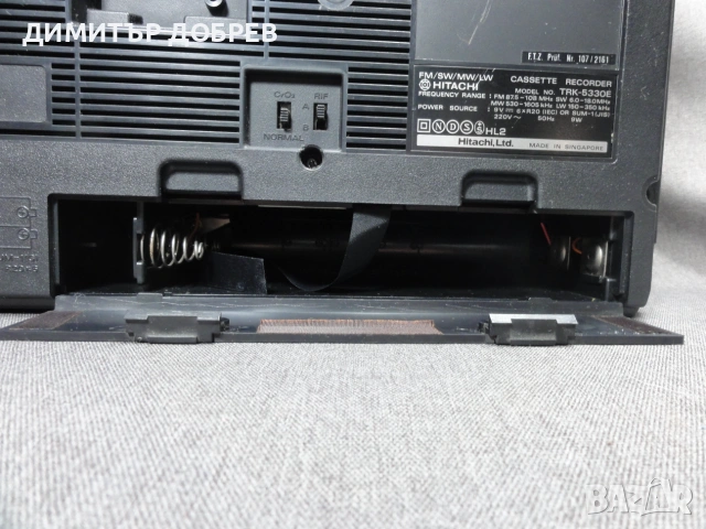 СТАР РЕТРО ТРАНЗИСТОР РАДИО КАСЕТОФОН HITACHI TRK-5330E BOOMBOX, снимка 9 - Радиокасетофони, транзистори - 55014905