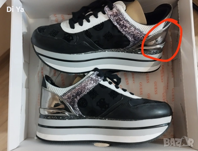 Оригинални Guess Сникърси Hindle FL5HID FAM12, снимка 11 - Маратонки - 54196367