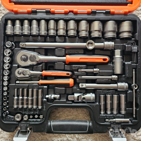 BAHCO, S910, 1/4" и 1/2", 92 части, НОВО, снимка 3 - Гедорета - 54517507