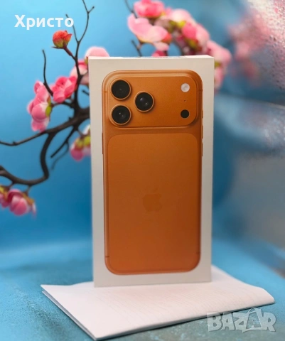 НОВ!!! Apple iPhone 17 Pro Max, 256GB, 5G, Cosmic Orange + подарък оригинален адаптер Apple , снимка 3 - Apple iPhone - 54792493