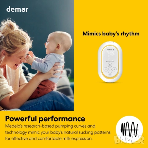 Medela Freestyle Mini Classic Двойна електрическа помпа за кърма, снимка 6 - Помпи за кърма - 54442638