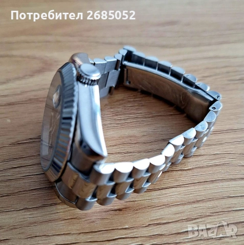 Мъжки часовник Seiko Datejust Mod син циферблат, снимка 5 - Мъжки - 55050624