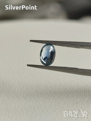 Сапфир Cornflower blue 0.63 карата с швейцарски сертификат , снимка 4 - Други - 54080345