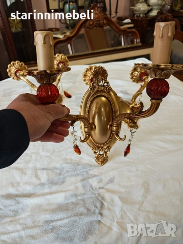 Красиви стенни аплици 4бр, снимка 5 - Лампи за стена - 54546631