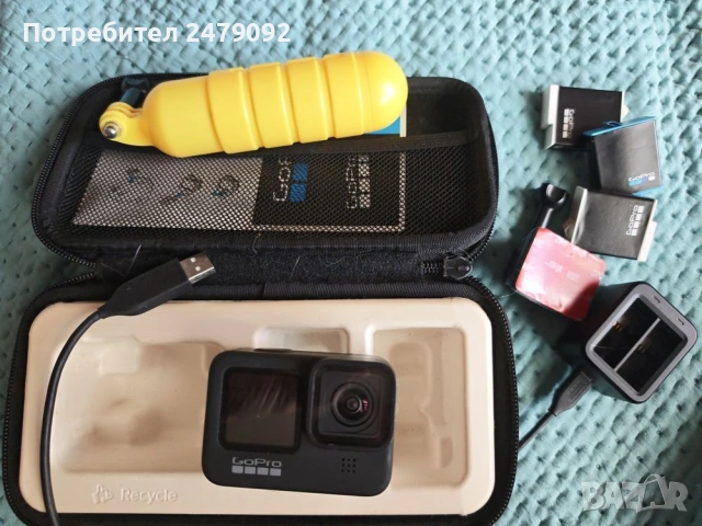 GoPro Hero 9, комплект с три батерии, снимка 3 - Камери - 55158322