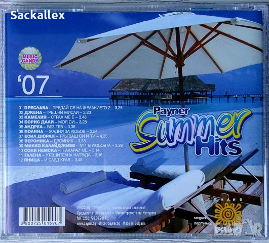 Payner summer hits 2007, снимка 3 - CD дискове - 54902663