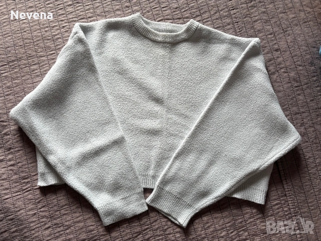 Бял пуловер Zara