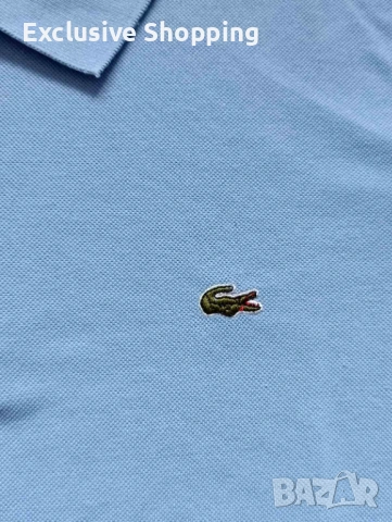 Мъжки тениски с яка Lacoste, снимка 4 - Тениски - 54799508