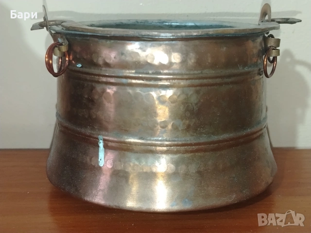 Старо малко котле, бакърче, меден съд,менец,менче 3, снимка 6 - Други ценни предмети - 54012237