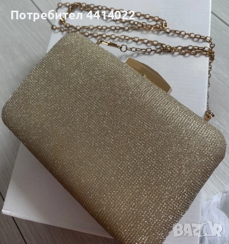 златиста официална чанта – като нова
