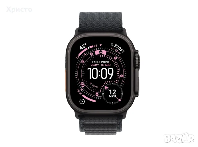 НОВ!!! Смарт часовник Apple Watch Ultra 3, GPS + Cellular, Корпус Black Titanium 49mm, Alpine Loop, снимка 2 - Смарт часовници - 55366312