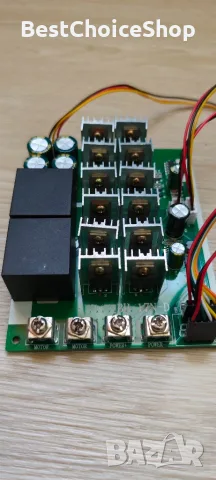 PWM контролер за скорост на мотор 60A DC 10V-55V 12V 24V 36V 48V цифров дисплей 100A Max, снимка 3 - Друга електроника - 55437648