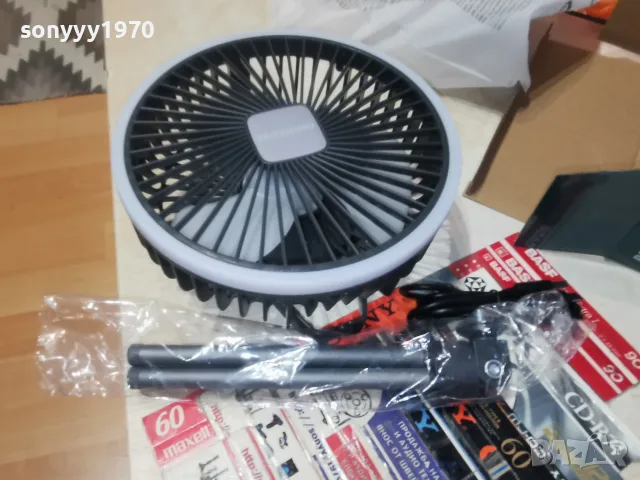 АКУМУЛАТОРЕН ВЕНТИЛАТОР USB 1607261153, снимка 3 - Вентилатори - 55308928