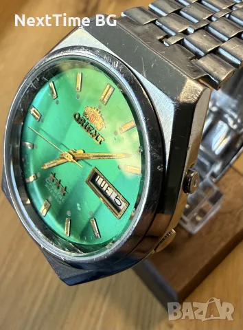 винтидж механичен мъжки часовник orient automatic с рядък цифер, снимка 4 - Мъжки - 55673720