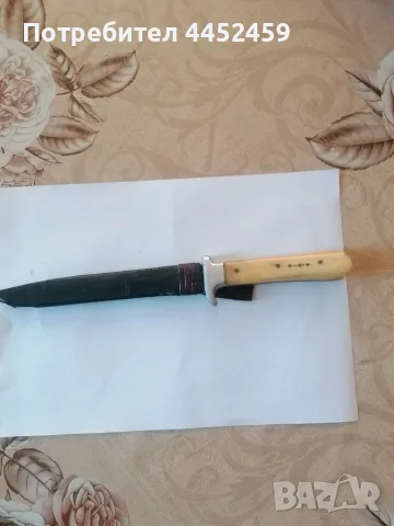 Стар нож с кания, снимка 2 - Други ценни предмети - 55681474