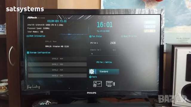 Дънна платка ASRock H310M-HDV Socket LGA1151, снимка 7 - Дънни платки - 55335353